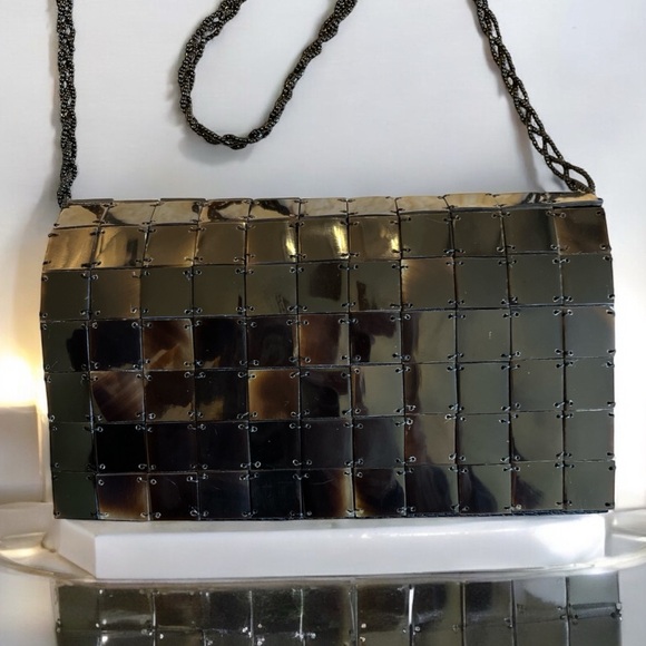 Vintage Faux Tortoise Shell Crossbody Bag - Picture 3 of 9
